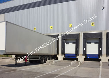 Cina PVC Fabric Loading Dock Sectional Seal Mengangkat Pintu Garasi Industri Dengan Operasi Jarak Jauh pemasok