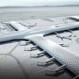 Cina Struktur Fabric kustom dan Baja Ringan Airport Terminal dan Pesawat Hangar Bangunan pemasok