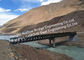 Jembatan Baja Bailey Pracetak Untuk Proyek Konservasi Air Jembatan Baja Struktural Portabel Dengan Penopang Pendukung pemasok